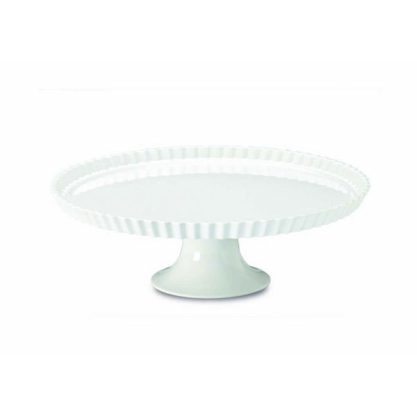 PLATO CON PEDESTAL CON BORDE